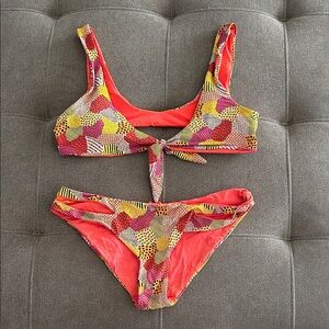 Dippin' Daisy's Vibrant Geometric Bikini